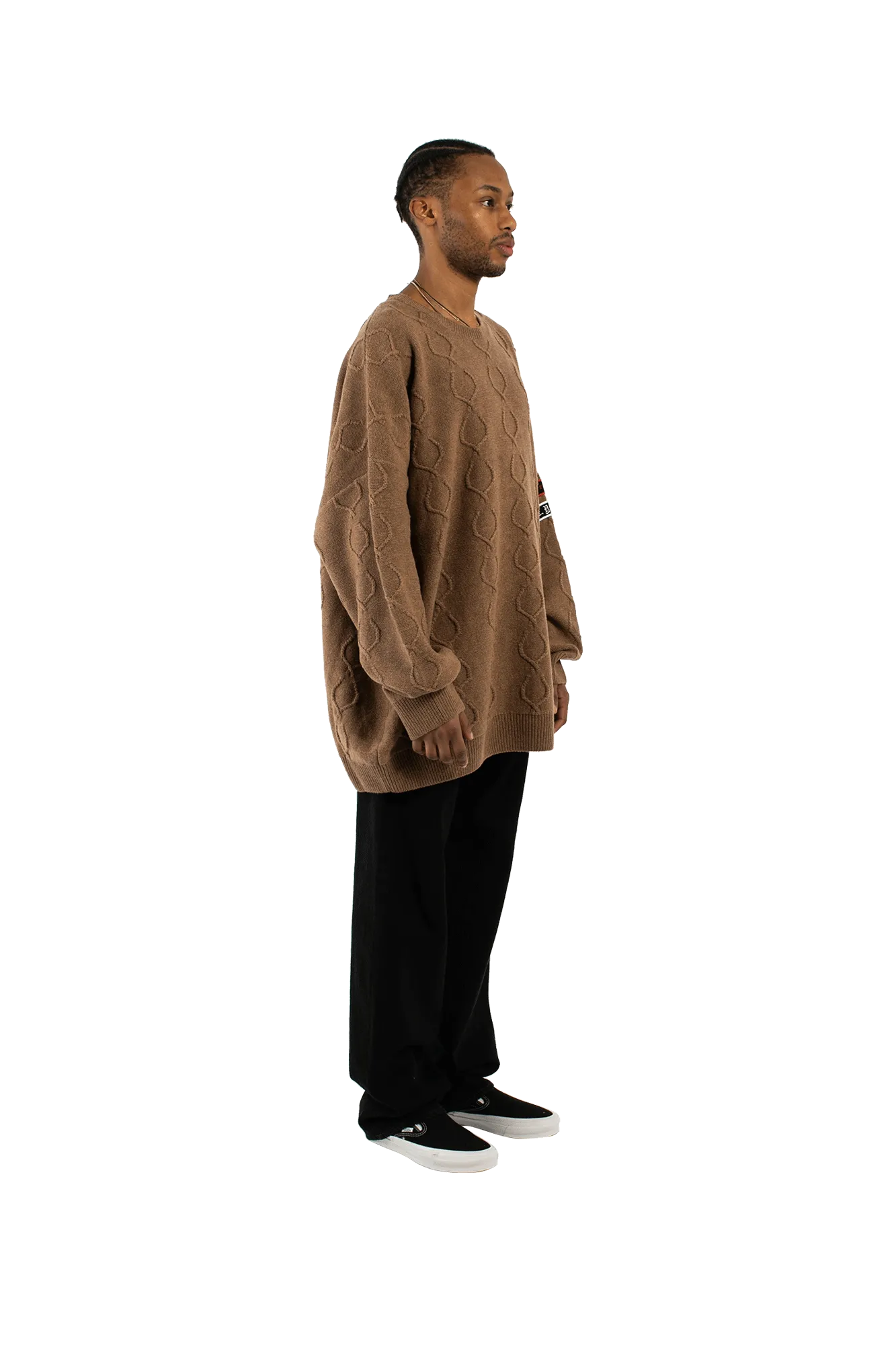 Patched Oversized Jumper