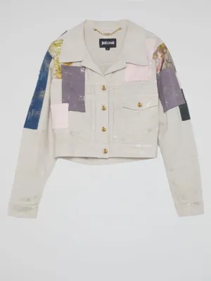 Patchwork Cropped Jacket