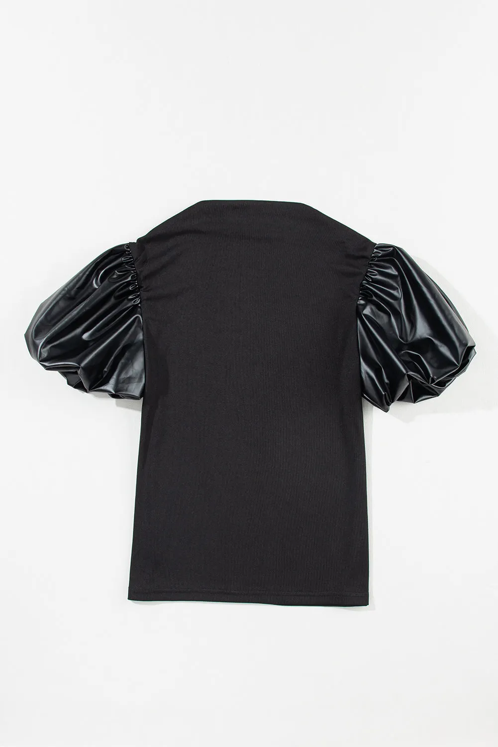 Paxley Round Neck Puff Sleeve Blouse