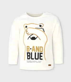 Polera bebé niño con oso