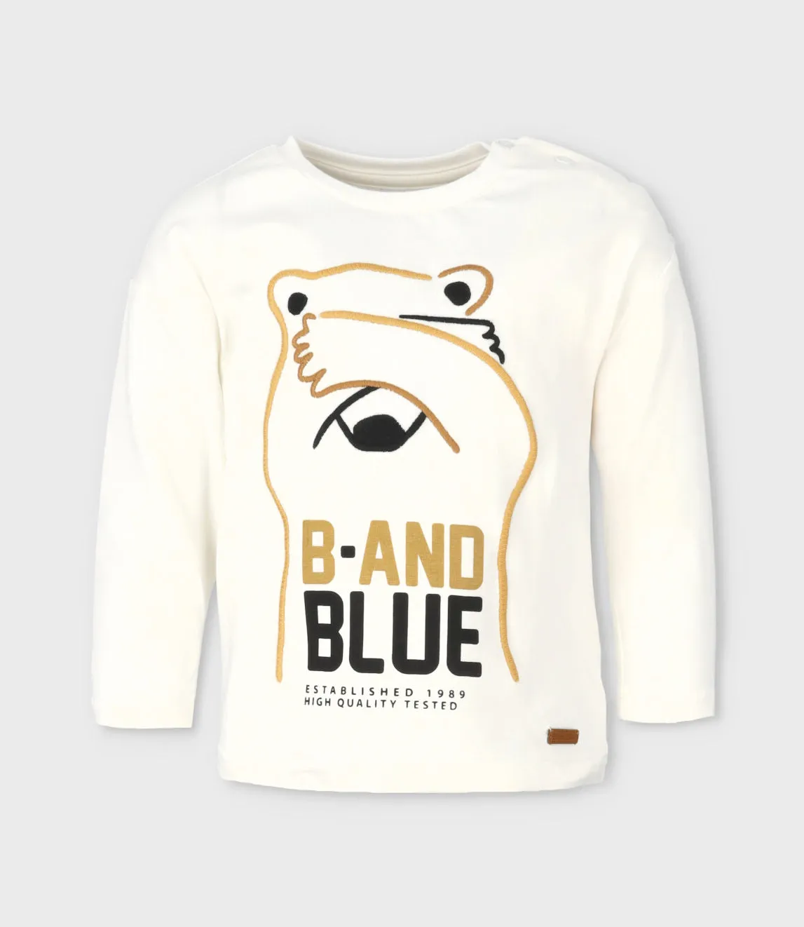Polera bebé niño con oso