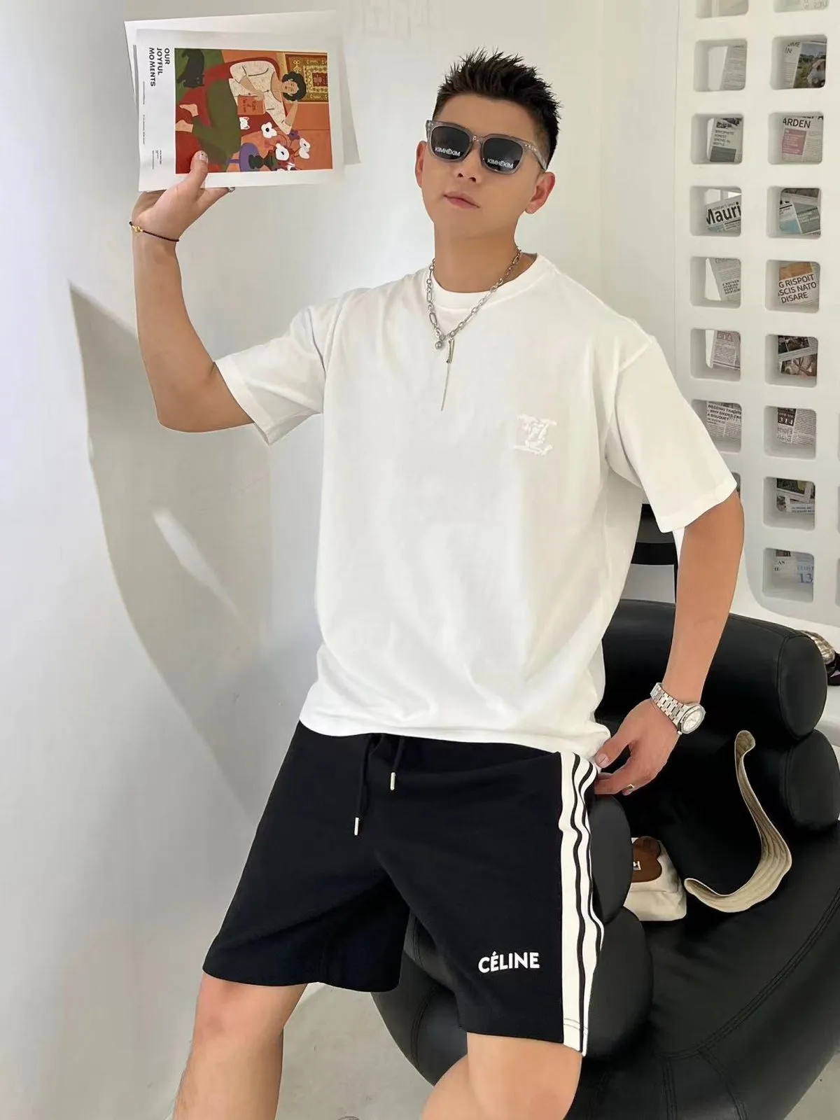 Premium Quality  Big Patched Logo Drop Shoulder Tee