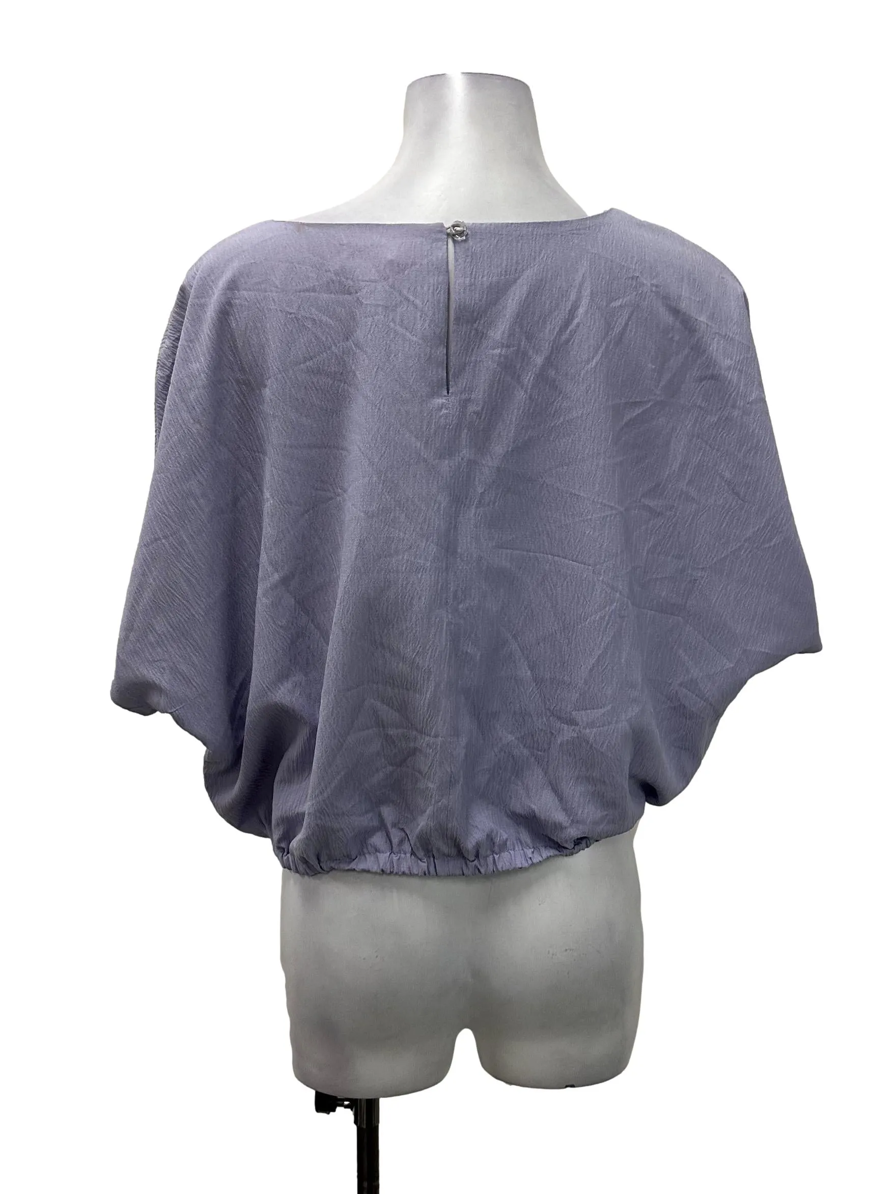 Purple Crop Basic Top
