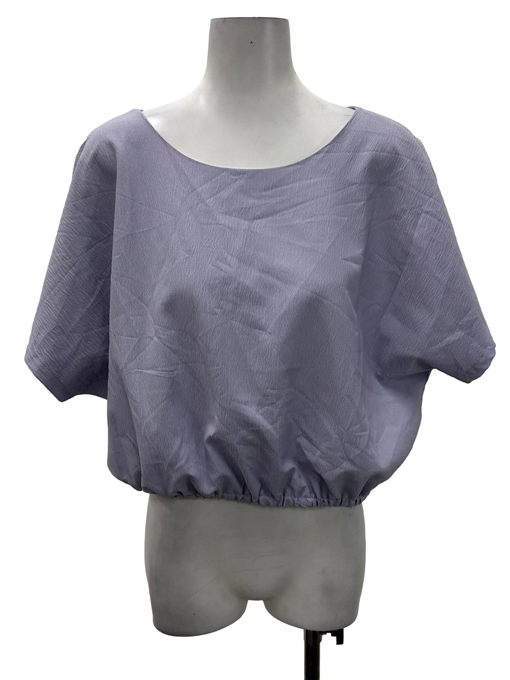 Purple Crop Basic Top