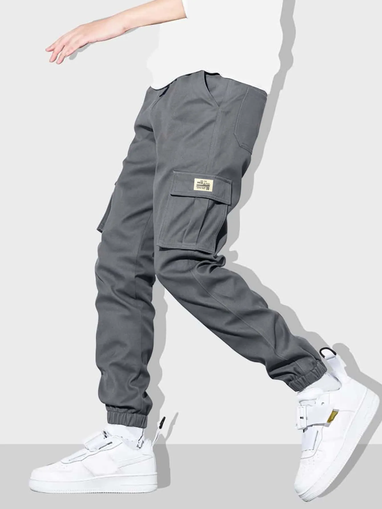 QA Homme Loose Fit Men's Drawstring Waist Jogger Pants