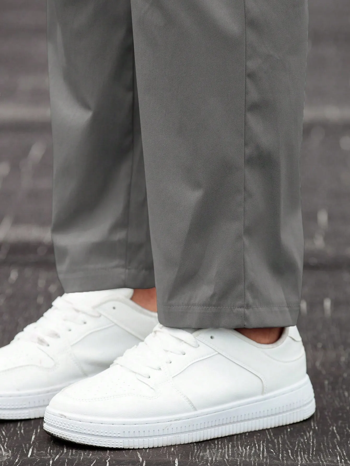 QA Homme Men's Drawstring Waist Cargo Pants With Slant Pockets