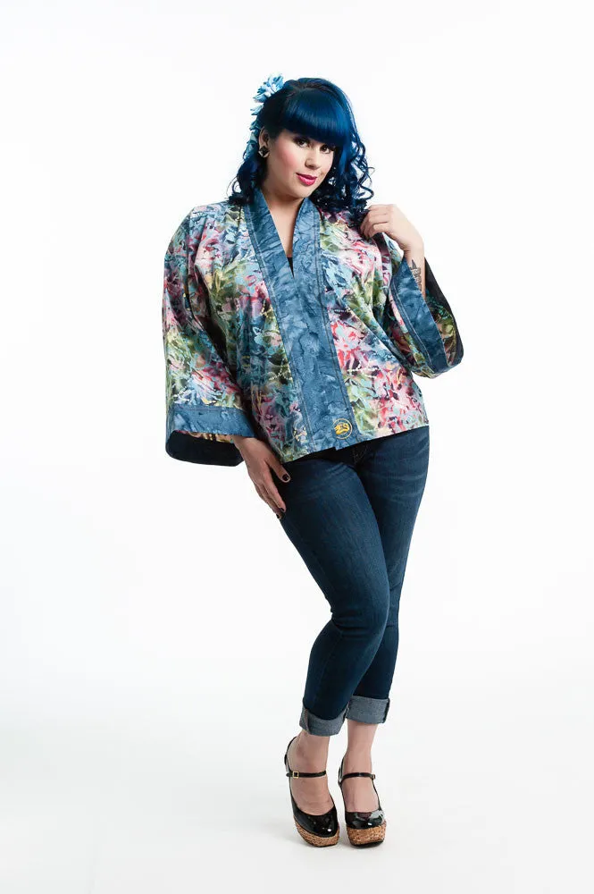 "Blue Coral" Kimono Hipster