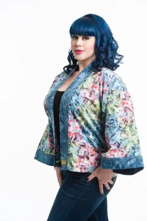 "Blue Coral" Kimono Hipster