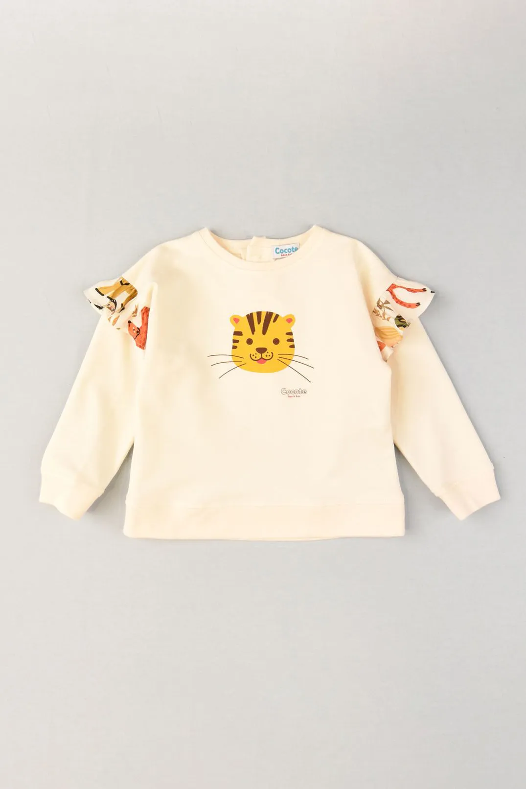 "Bronte" Cream Tiger Sweatshirt