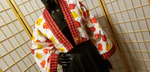 "Chinese Takeout" Kimono Shrug