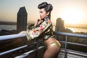"Golden Geisha" Kimono Shrug