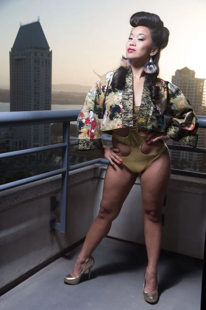 "Golden Geisha" Kimono Shrug