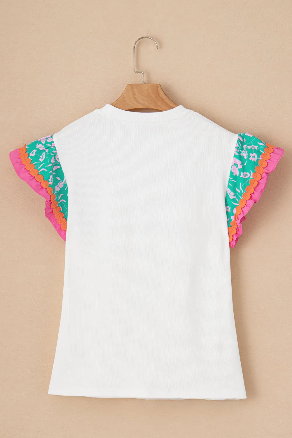 Rae Round Neck Cap Sleeve Blouse