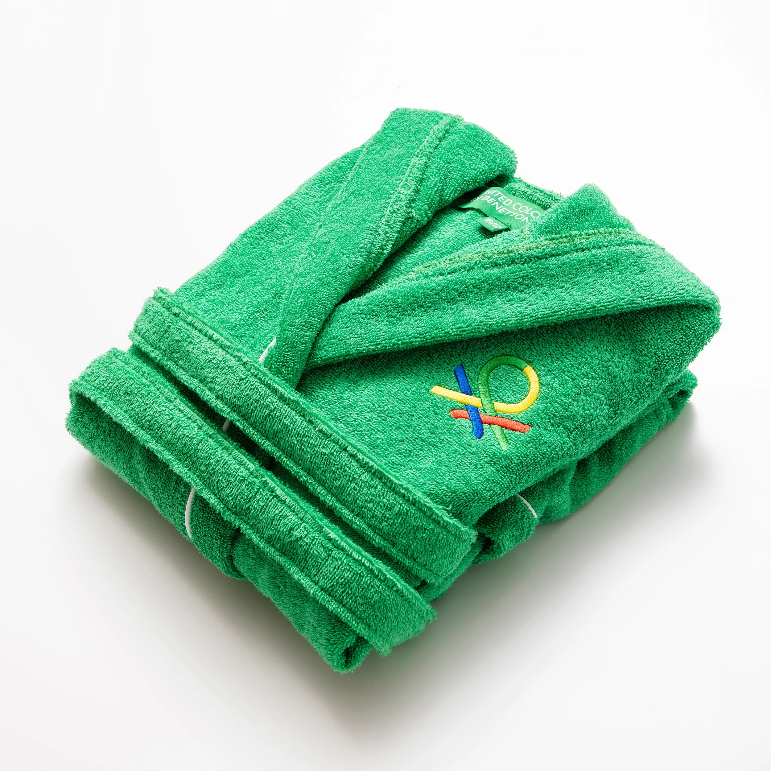 Rainbow 100% Cotton Bathrobe With Hoodie