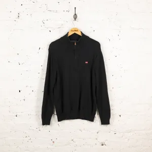 Ralph Lauren Polo Jeans Company Knit 1/4 Zip Jumper - Black - L