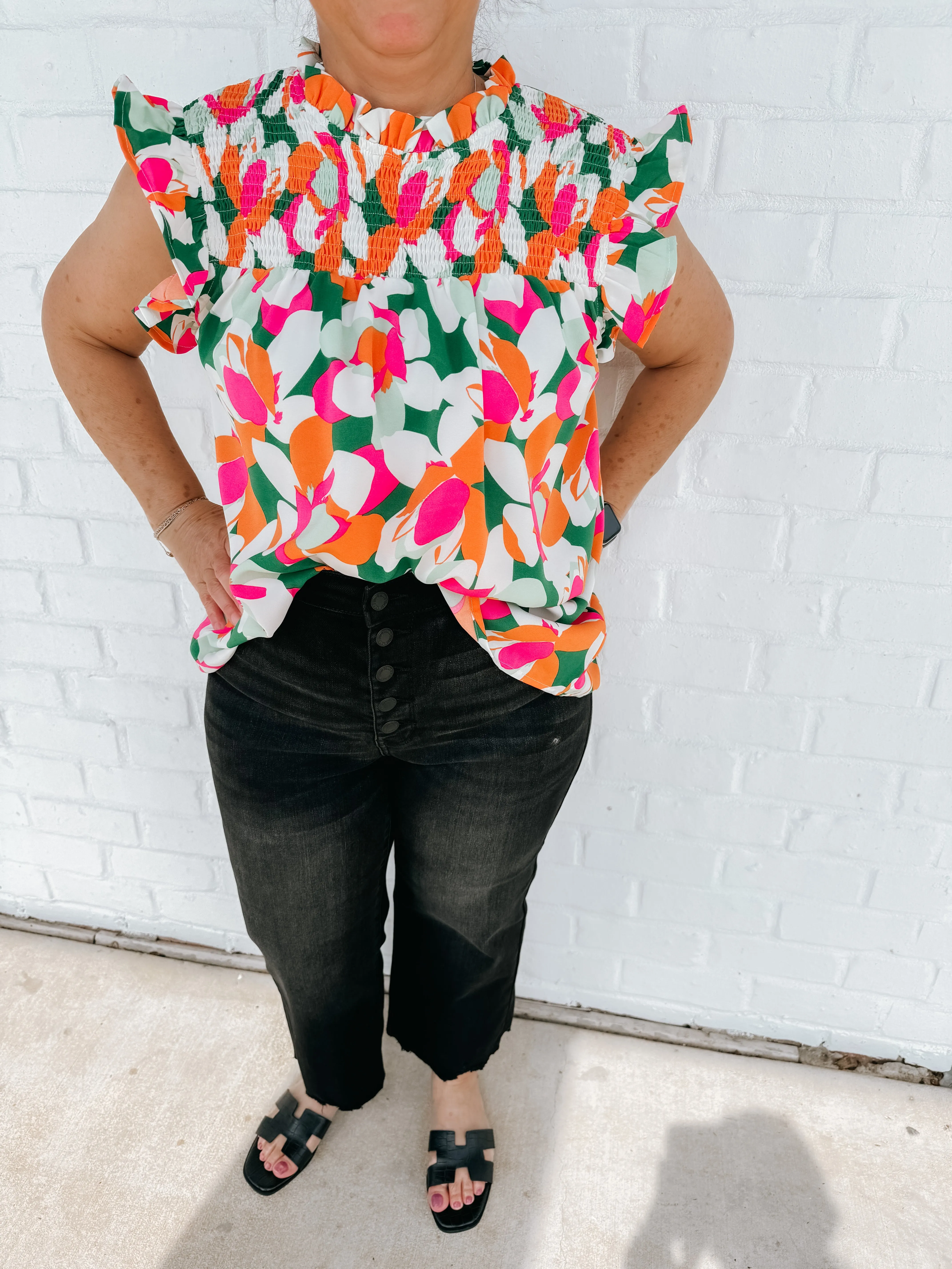 Raw Hem Wide Leg Jean