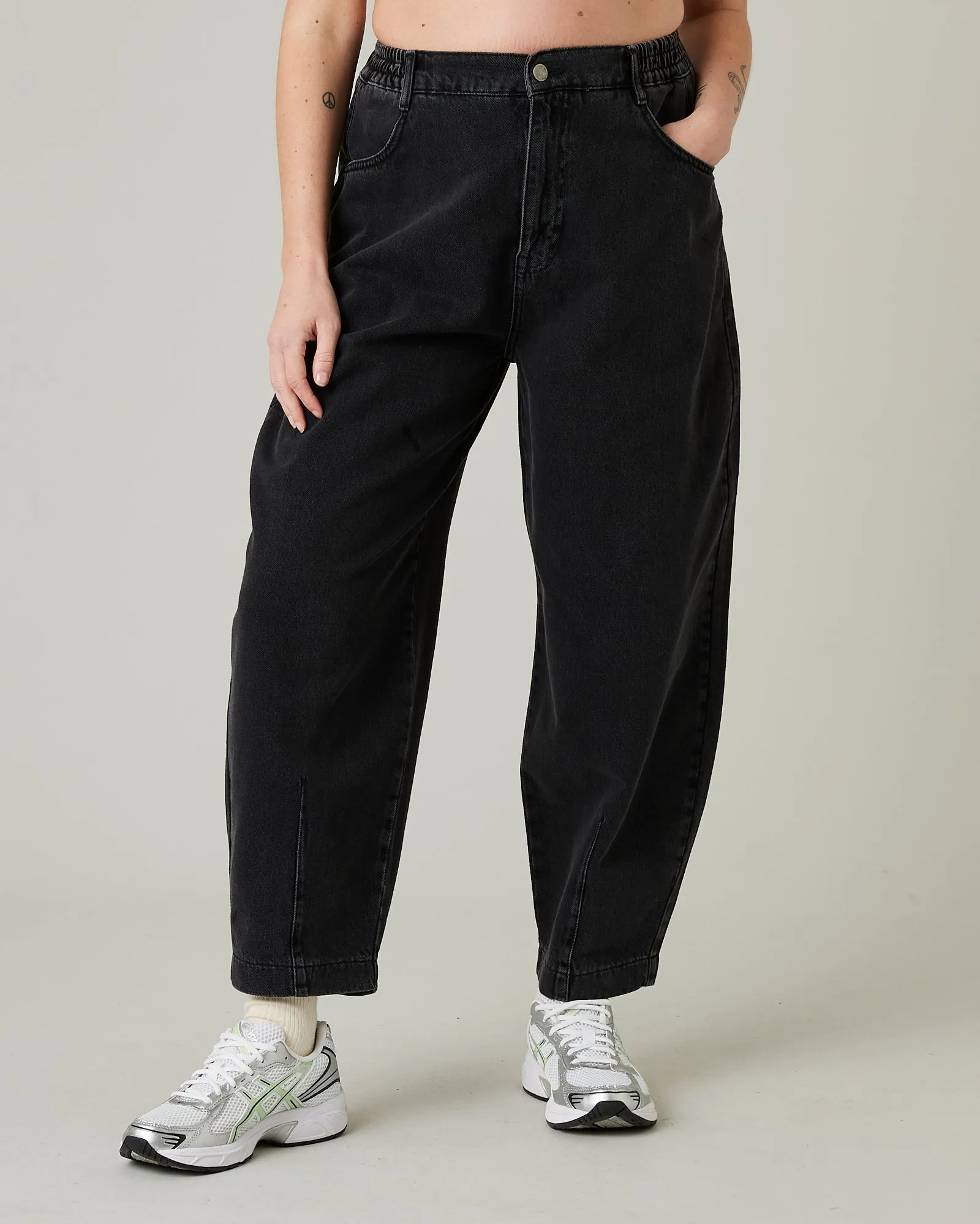 Remi Washed Black Denim Jeans