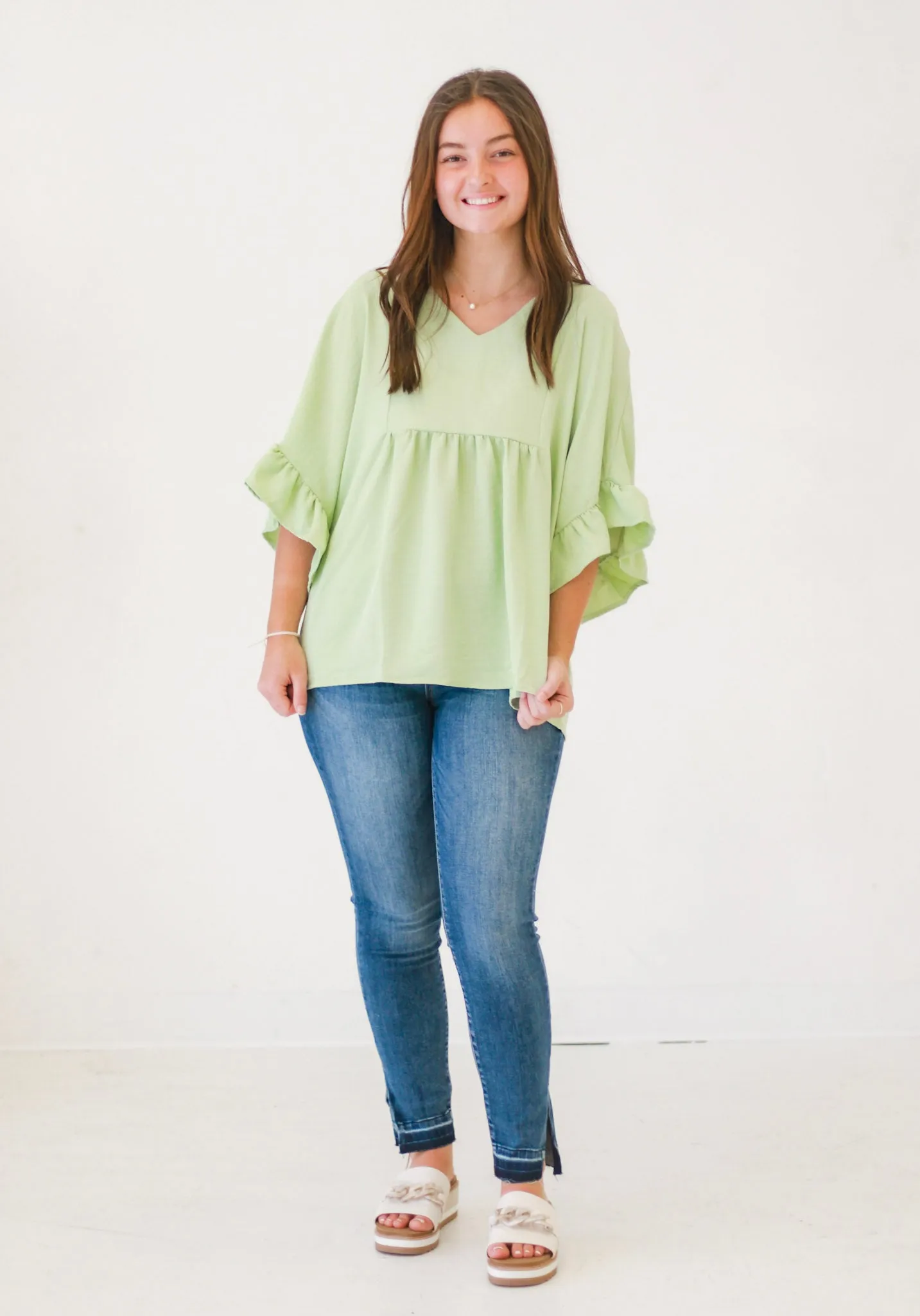 Reminders of You Blouse in Sage