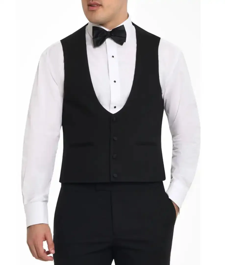 Remus Uomo Stud Button Tuxedo Shirt Ashton Slim Fit White