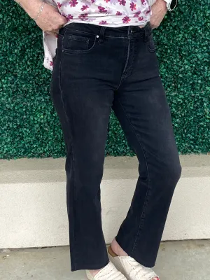 Risen Black MR Crop Jeans