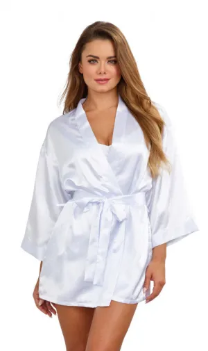 Robe, Chemise, Padded Hanger - Large - White
