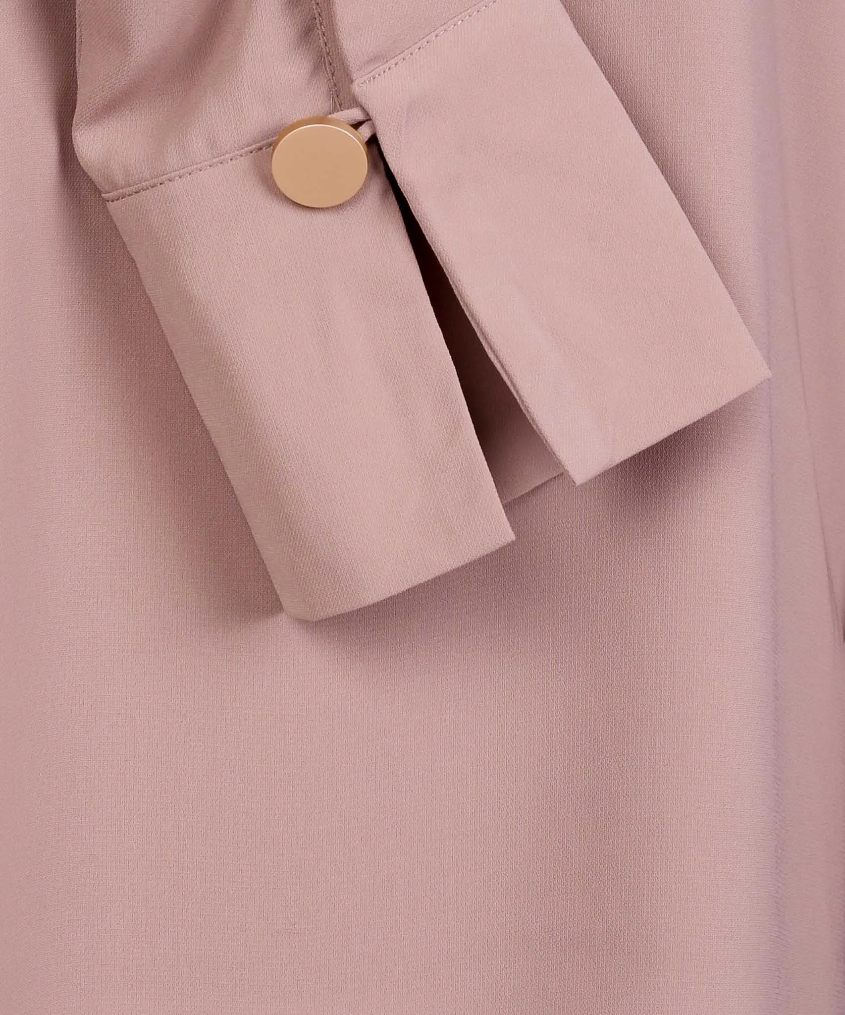 Rose Dust Long Sleeve Basic Blouse