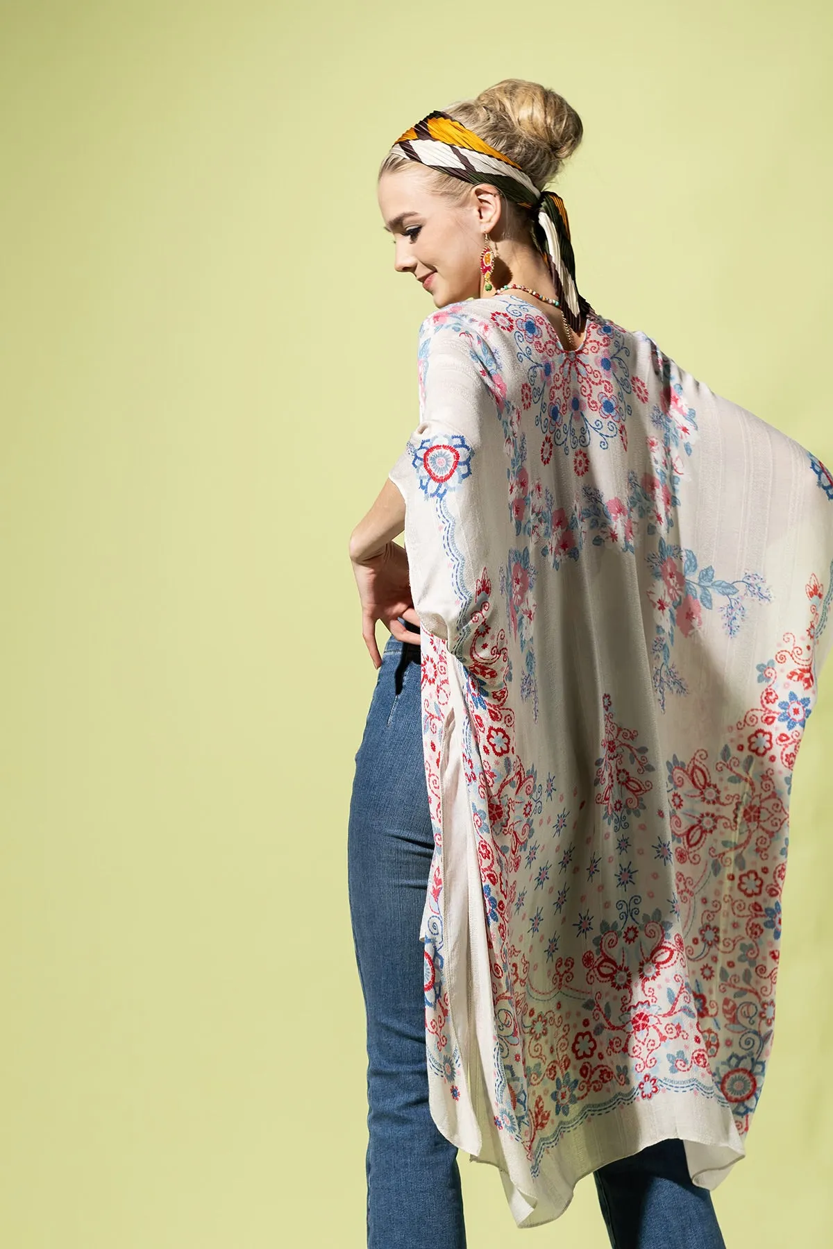 Royal Botanic Jacquard Kimono