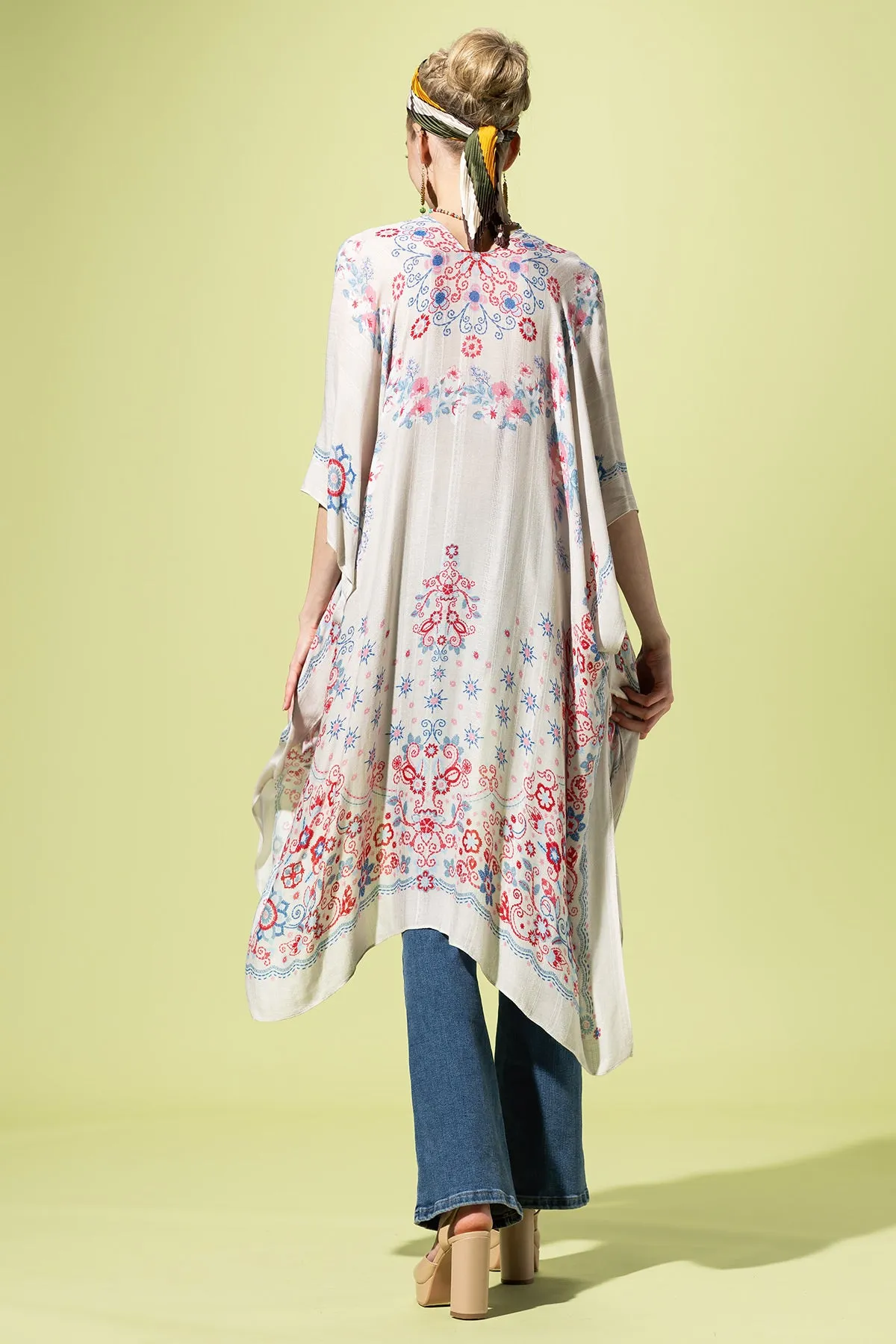 Royal Botanic Jacquard Kimono