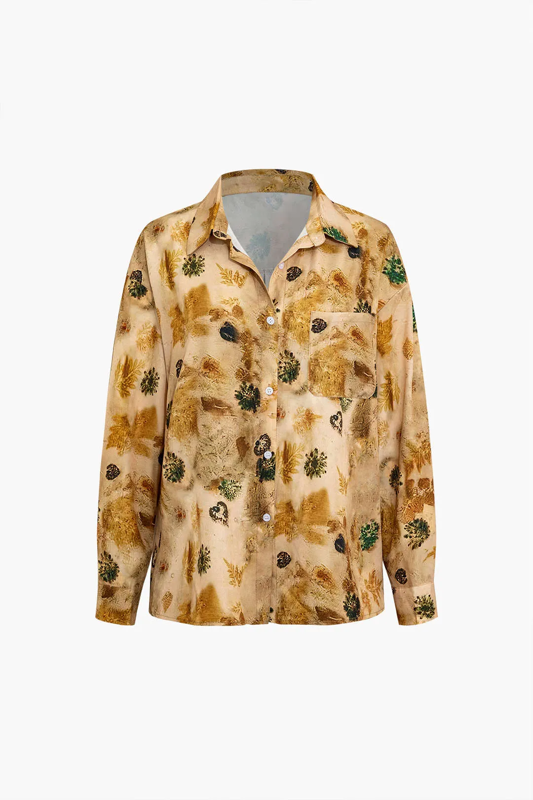 Sally - Unique Tie Dye Style Woman's Long Sleeve Shirt