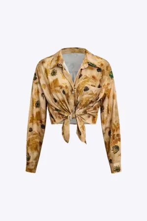 Sally - Unique Tie Dye Style Woman's Long Sleeve Shirt