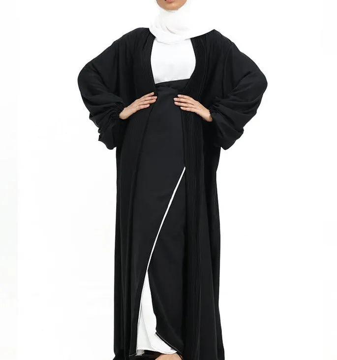 Saree Wrap Kimono - Black