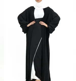 Saree Wrap Kimono - Black