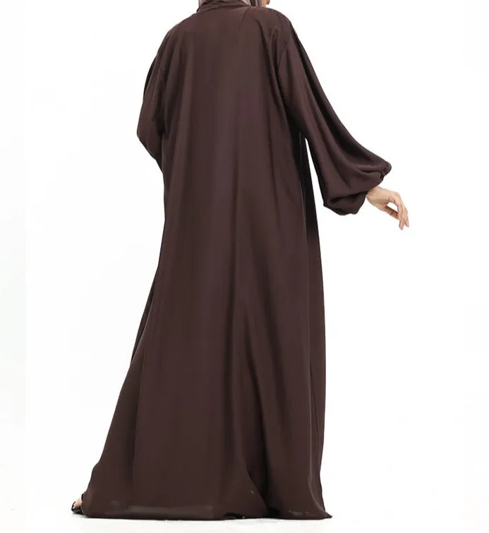 Saree Wrap Kimono - Chocolate