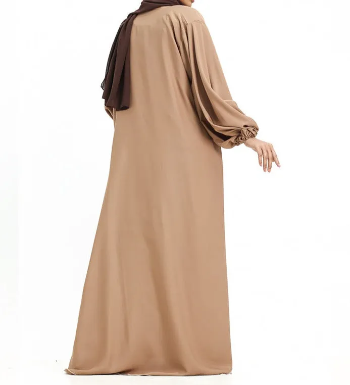 Saree Wrap Kimono - Latte