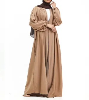 Saree Wrap Kimono - Latte