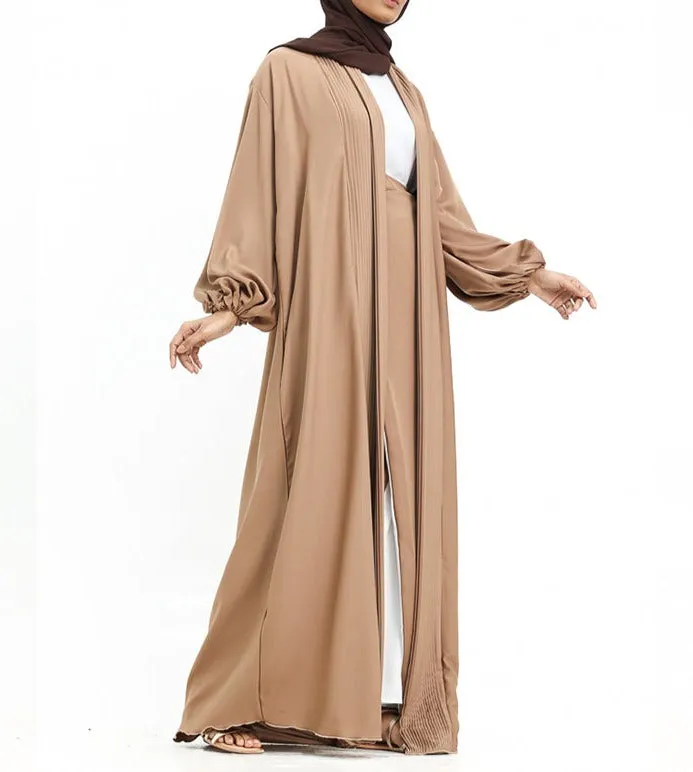 Saree Wrap Kimono - Latte