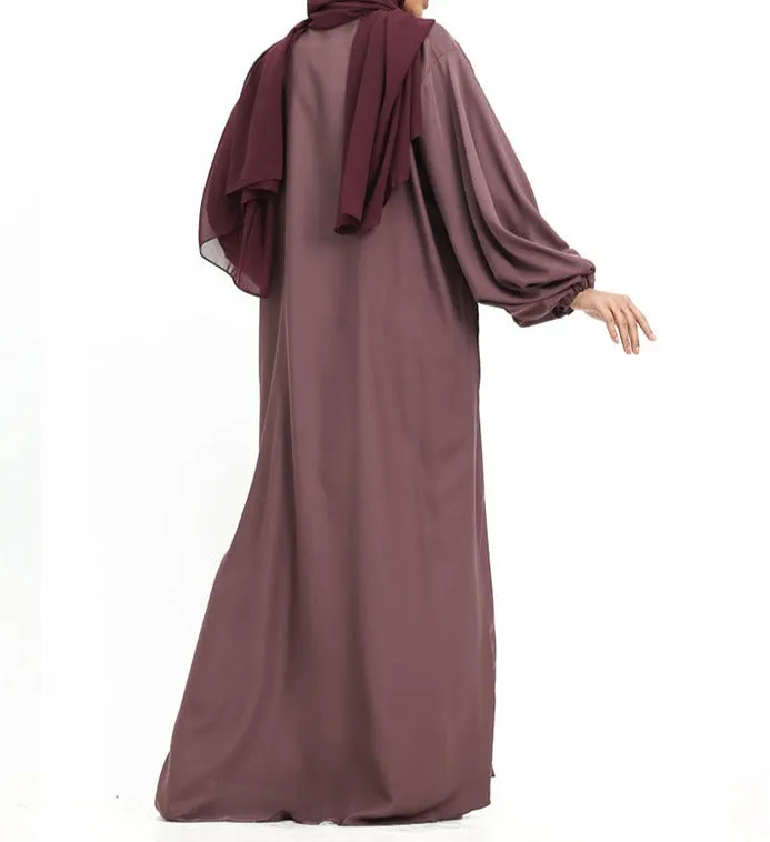 Saree Wrap Kimono - Mauve