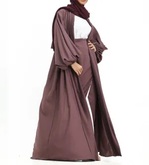 Saree Wrap Kimono - Mauve