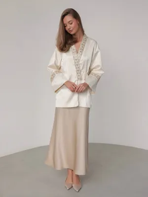 Satin Grace Maxi Skirt