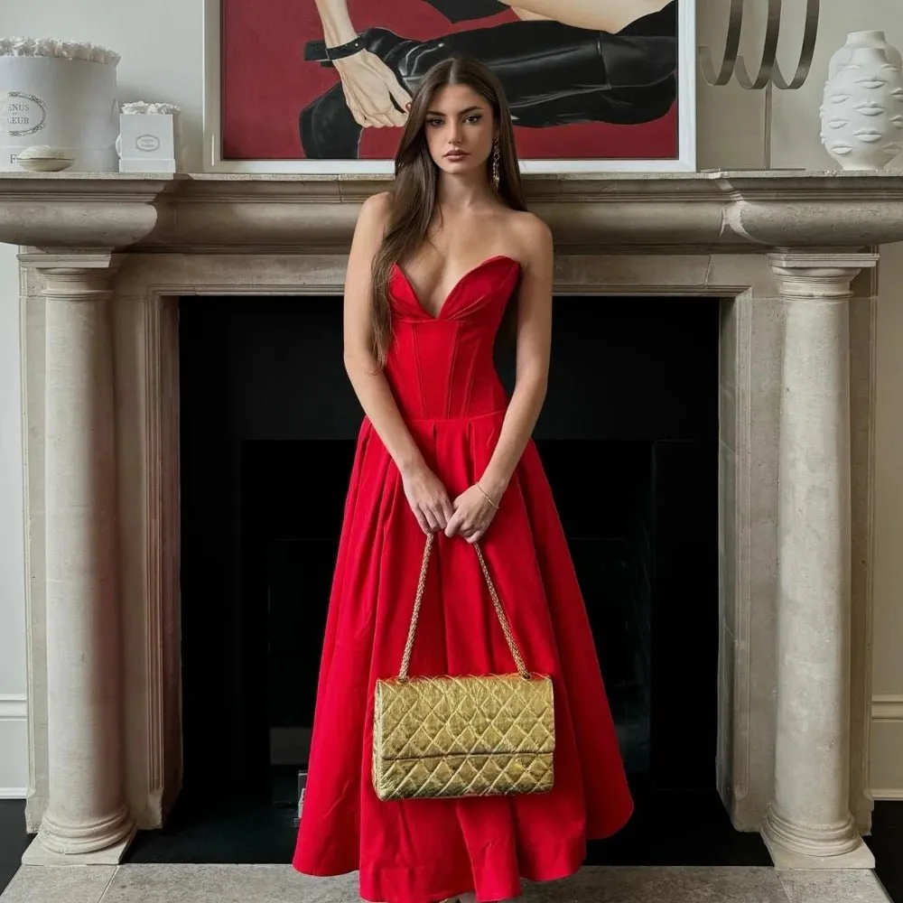 Scarlett Strapless Fit & Flare Dress