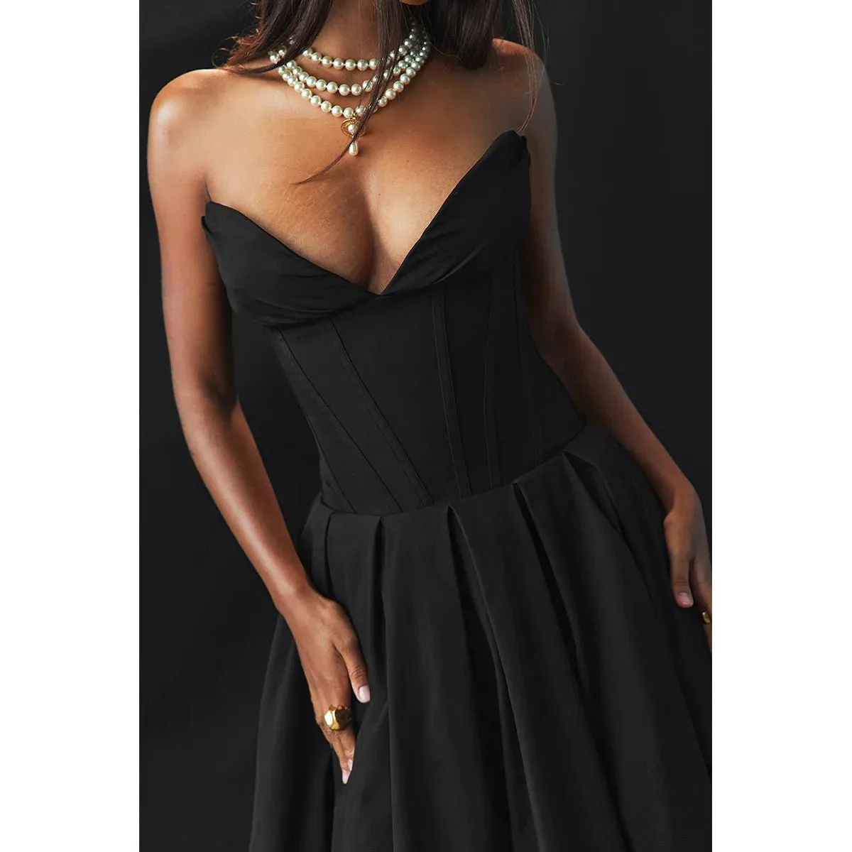 Scarlett Strapless Fit & Flare Dress