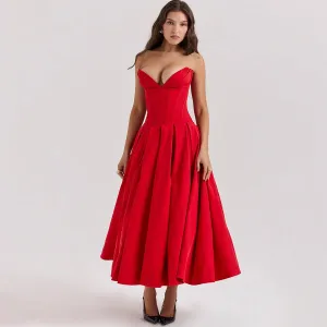Scarlett Strapless Fit & Flare Dress
