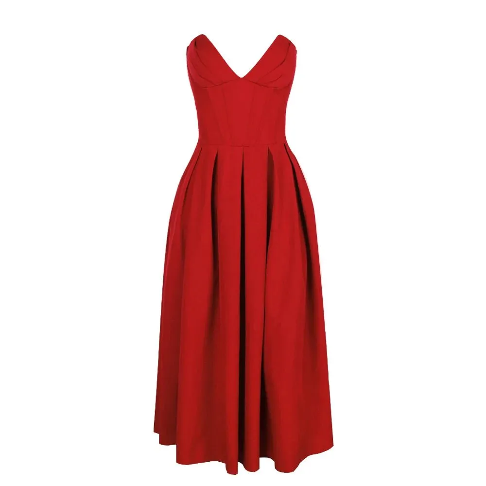 Scarlett Strapless Fit & Flare Dress