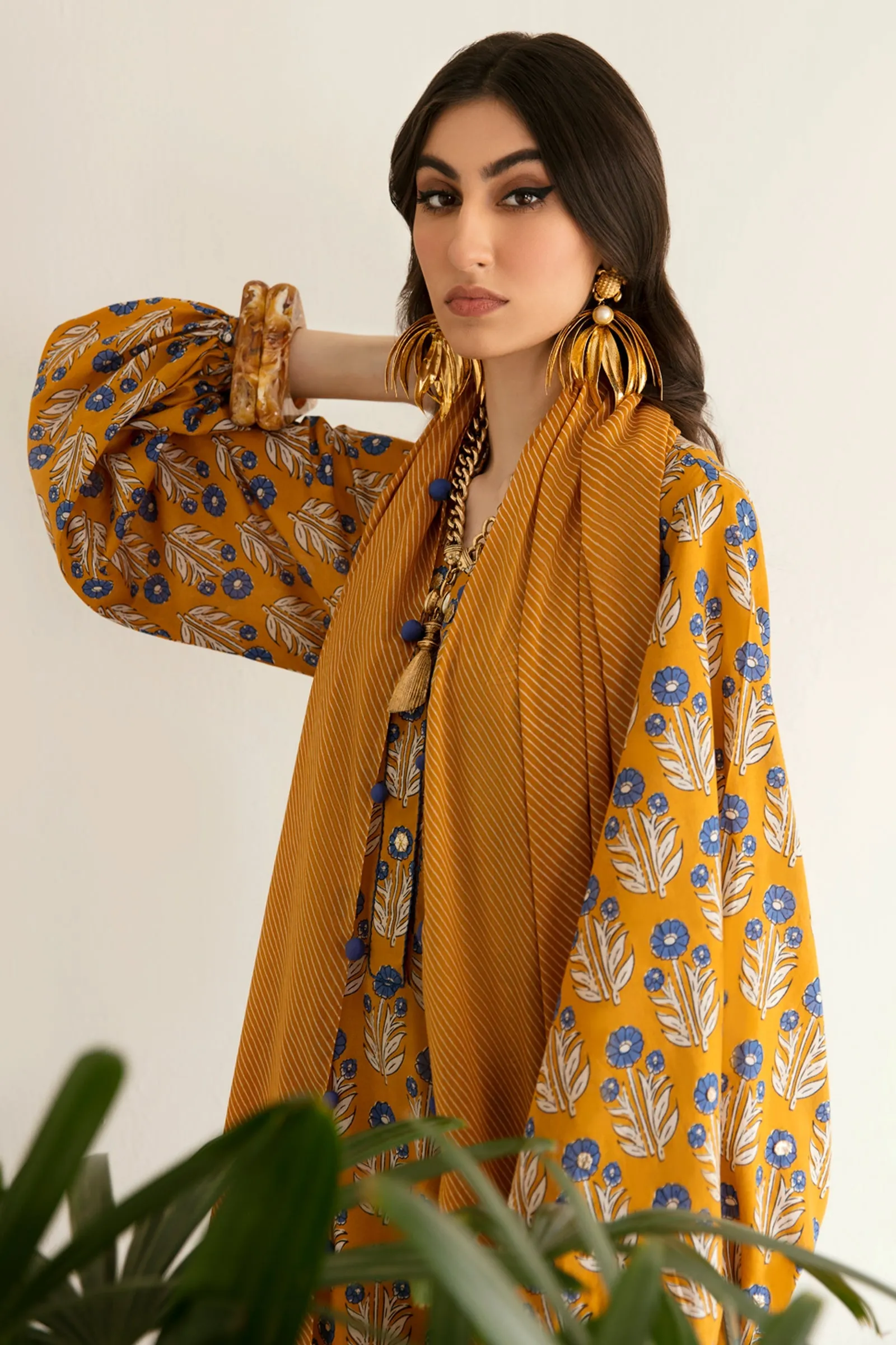 SEDA (ZRW-20940) | Zaha RTW Poplin Collection 2023 | Stitched Lawn Cambric Cotton Suits
