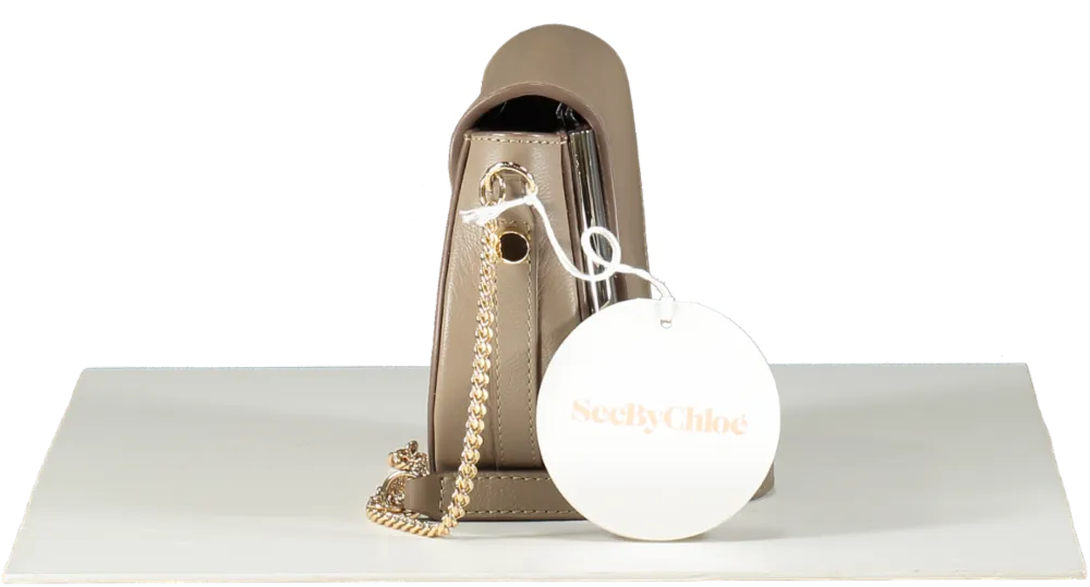 See by Chloé Beige Mara Evening Bag Motty Grey