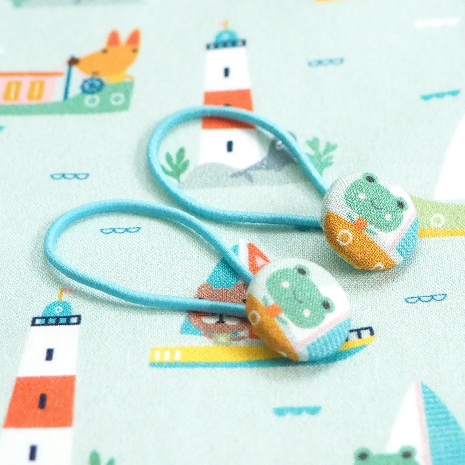 Set Sail Button Hair Ties (Pre-order)