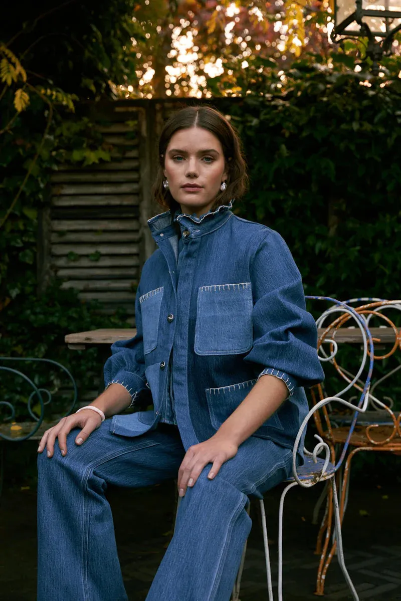 Seventy   Mochi | Pablo Jacket - Patched Denim