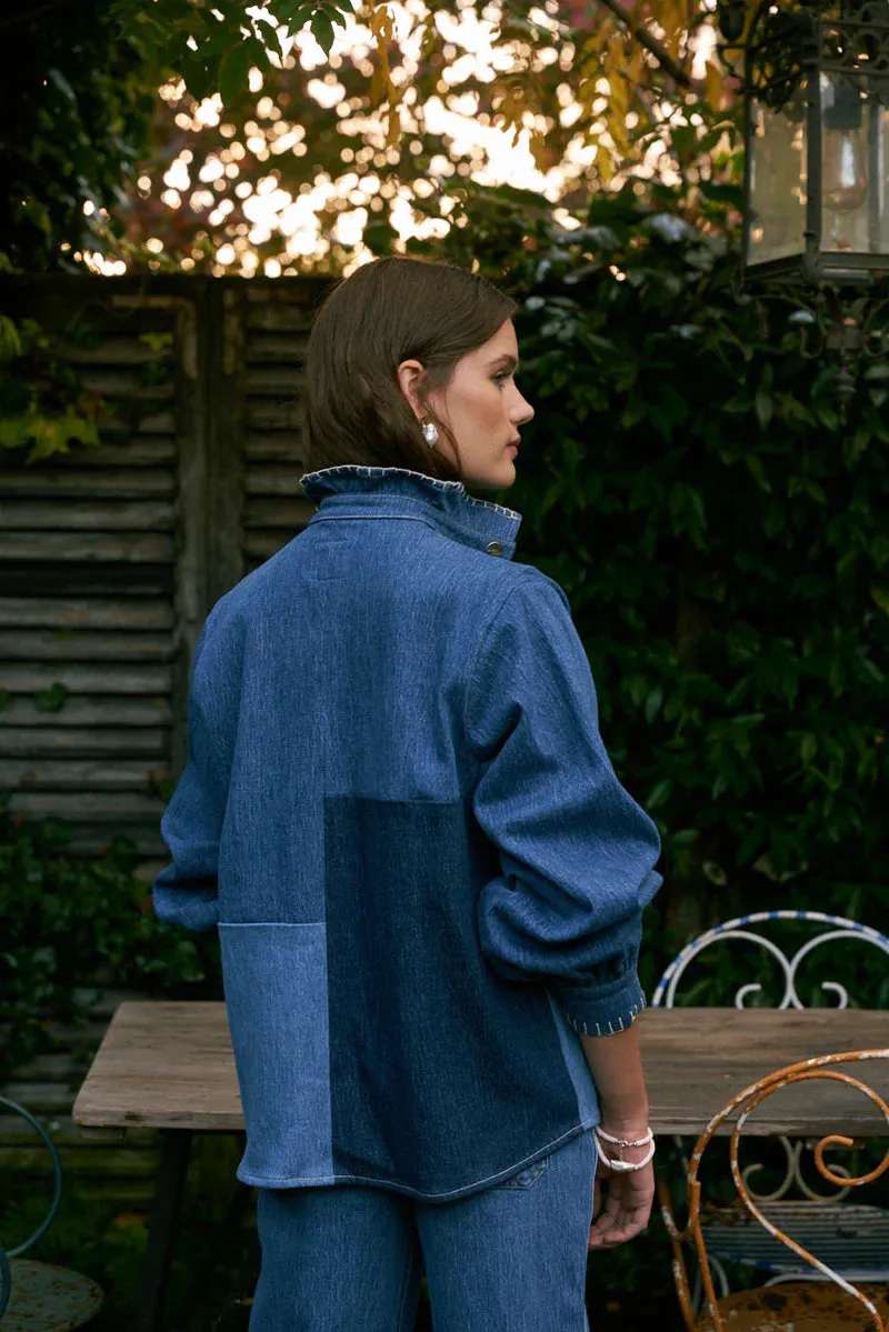 Seventy   Mochi | Pablo Jacket - Patched Denim