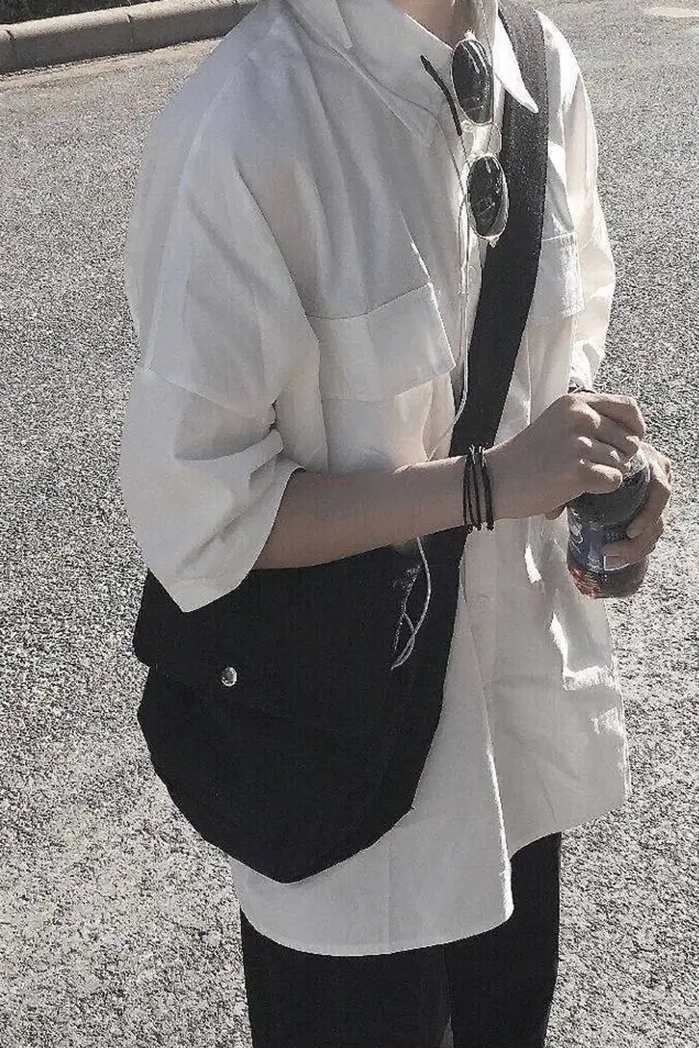 Short Sleeve Double Pockets Basic Blouse Shirts