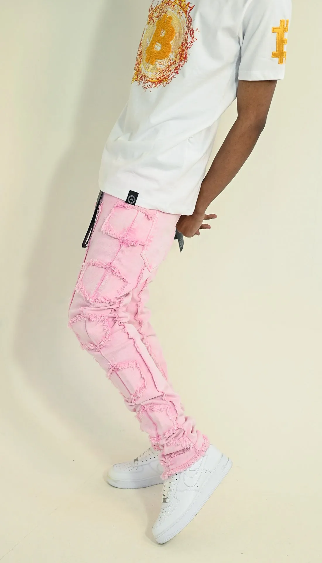 Side Patched Pink
